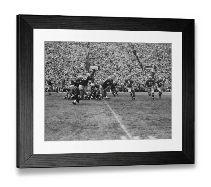 Framed Print : Quarterback Paul Hornung Running with Football Framed Print : Quarterback Paul Hornung Running with Football