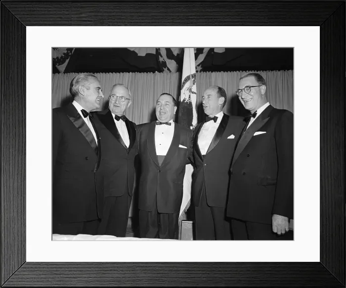 Framed Print : Adlai Stevenson Standing with Colleagues Framed Print : Adlai Stevenson Standing with Colleagues