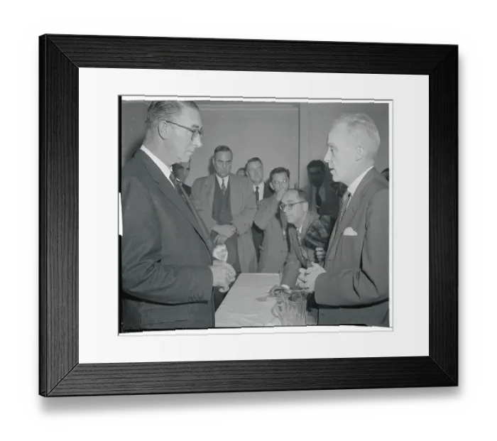 Framed Print : Senator Estes Kefauver and Paul Butler Framed Print : Senator Estes Kefauver and Paul Butler