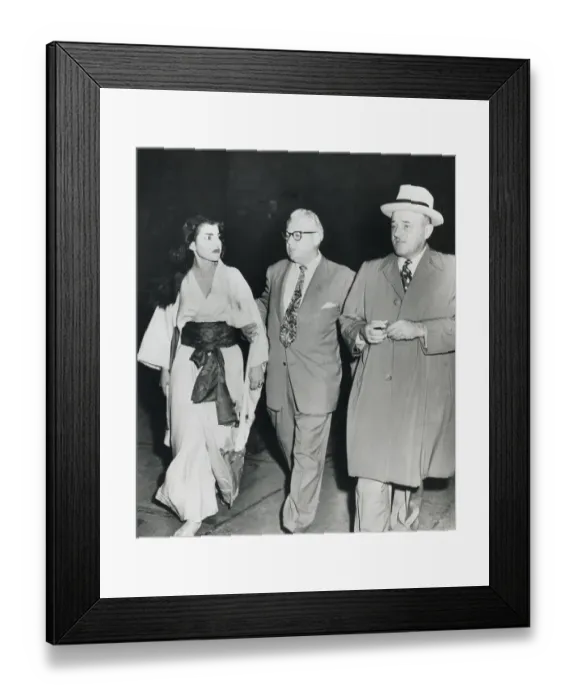Framed Print : Maria Callas, Ralph Hull, And Stanley Pringle Framed Print : Maria Callas, Ralph Hull, And Stanley Pringle