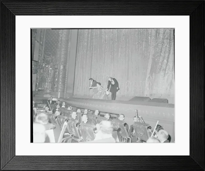 Framed Print : Martial Singher, Lucine Amara, and Richard Tucker Bowing Framed Print : Martial Singher, Lucine Amara, and Richard Tucker Bowing