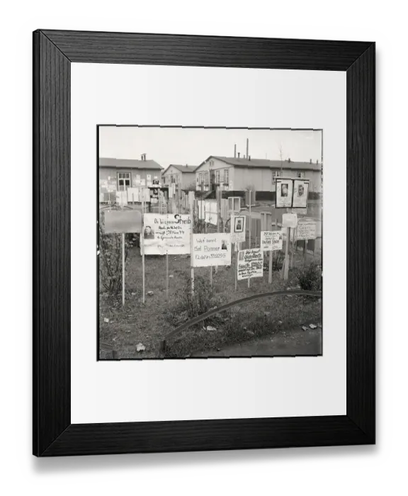 Framed Print : Signs For Missing Soldiers In Field Framed Print : Signs For Missing Soldiers In Field
