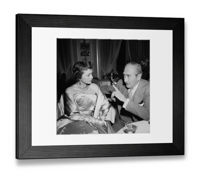 Framed Print : Olivia De Havilland And A. Menjou Framed Print : Olivia De Havilland And A. Menjou
