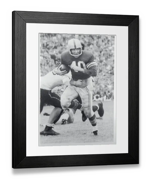 Framed Print : Howard Cassady Braking Tackles Framed Print : Howard Cassady Braking Tackles
