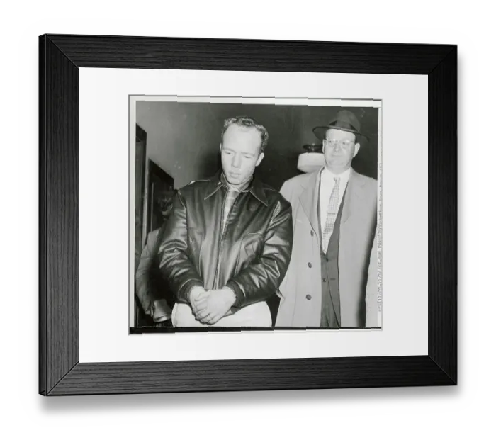 Framed Print : James Comerford Escorting Arthur Ross Brown