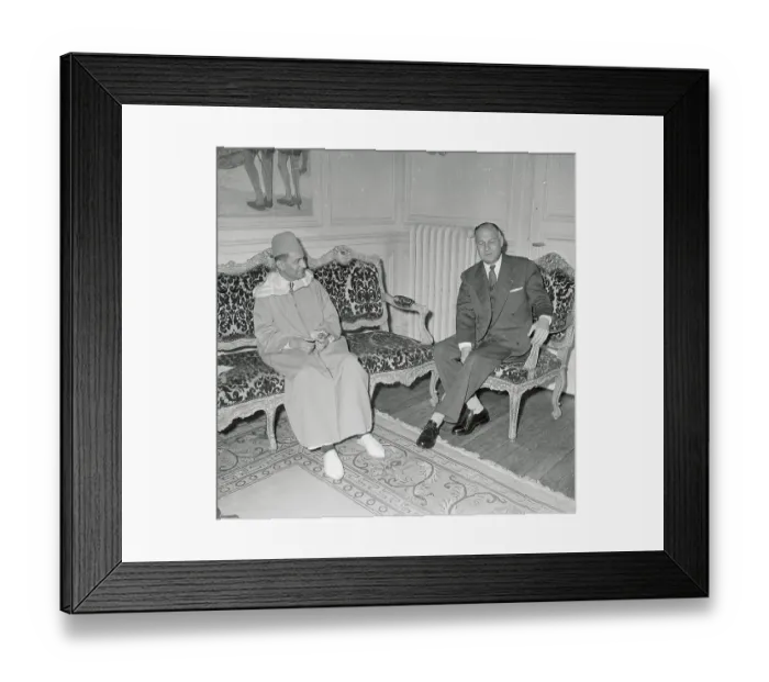 Framed Print : Sidi Ben Youssef Meeting with Andre Dubois Framed Print : Sidi Ben Youssef Meeting with Andre Dubois