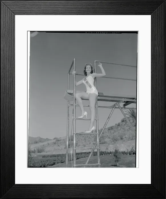 Framed Print : Miss America Contestant Barbara Hilgenberg Framed Print : Miss America Contestant Barbara Hilgenberg