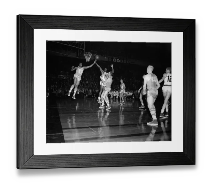 Framed Print : Basketball Players in Action Framed Print : Basketball Players in Action