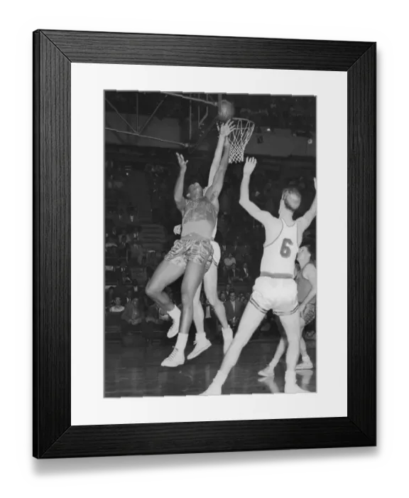 Framed Print : Heavy Basketball Action Framed Print : Heavy Basketball Action
