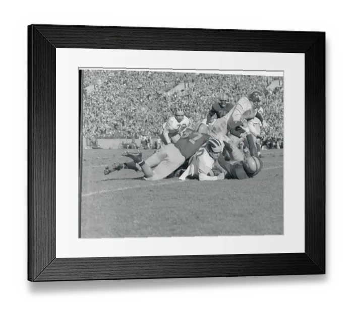 Framed Print : Louis Baldacci Plowing Through Player Pileup Framed Print : Louis Baldacci Plowing Through Player Pileup