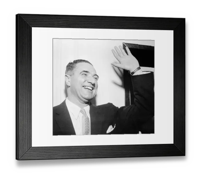 Framed Print : George Christopher Waving Framed Print : George Christopher Waving
