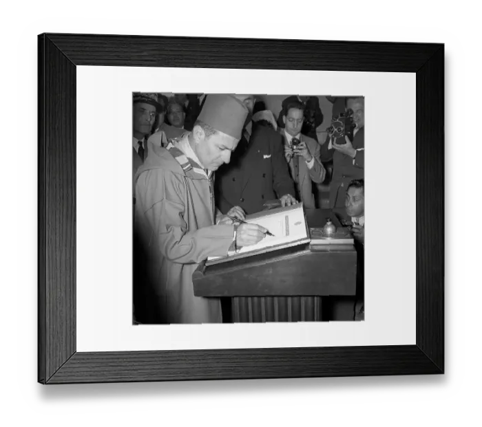 Framed Print : Sidi Ben Youssef Signing a Guest Book Framed Print : Sidi Ben Youssef Signing a Guest Book
