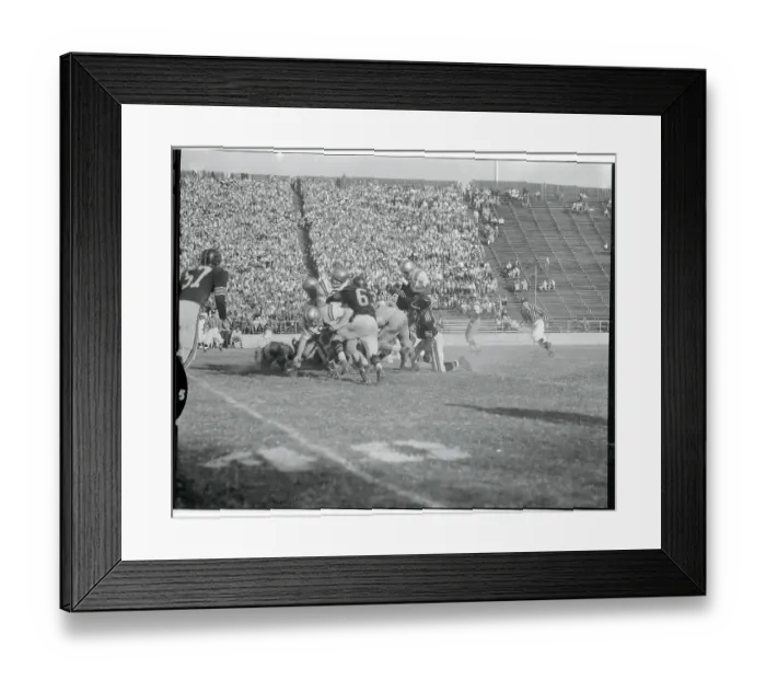 Framed Print : Buzz William Tackling Doug Peters Framed Print : Buzz William Tackling Doug Peters