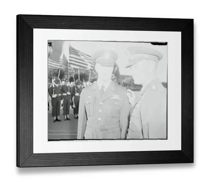 Framed Print : General Maxwell D. Taylor and General William F. Dean Framed Print : General Maxwell D. Taylor and General William F. Dean