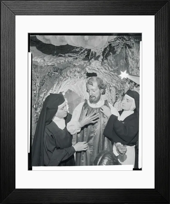 Framed Print : Nuns Dressing St. Joseph Framed Print : Nuns Dressing St. Joseph