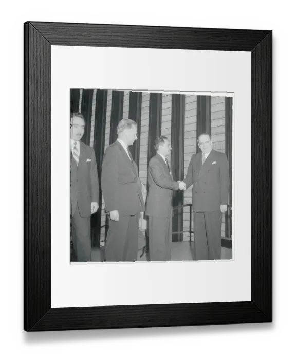 Framed Print : Carlos Castillo-Armas Being Greeted by Chilean Leader Framed Print : Carlos Castillo-Armas Being Greeted by Chilean Leader