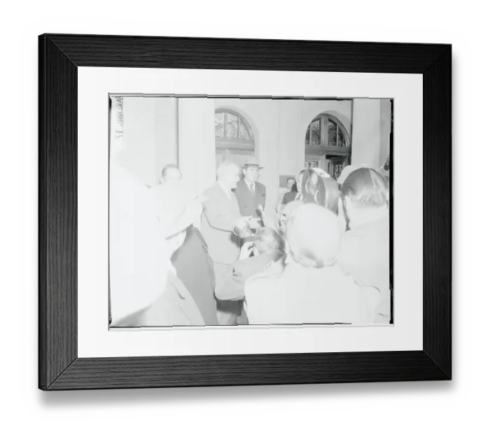 Framed Print : V.M. Molotov and Andrey Gromyko Speaking to Reporters Framed Print : V.M. Molotov and Andrey Gromyko Speaking to Reporters