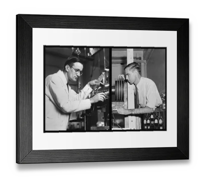 Framed Print : Polykarp Kusch and Willis E. Lamb Framed Print : Polykarp Kusch and Willis E. Lamb