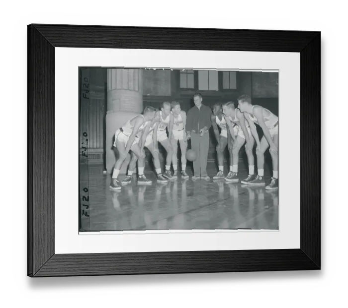 Framed Print : Columbia Basketball Team Together Framed Print : Columbia Basketball Team Together