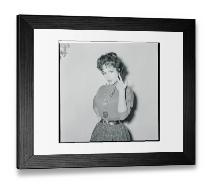 Framed Print : Young Viennese Actress Gesturing Framed Print : Young Viennese Actress Gesturing