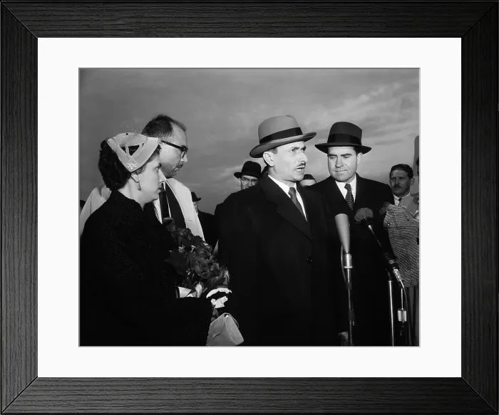 Framed Print : President and Mrs. Arman with Richard Nixon Framed Print : President and Mrs. Arman with Richard Nixon