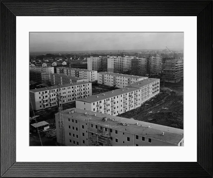 Framed Print : Zig Zag Housing Development Framed Print : Zig Zag Housing Development