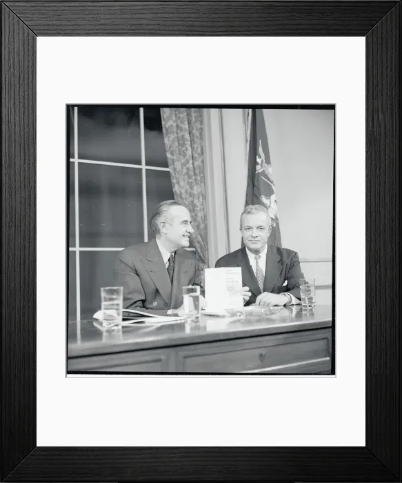 Framed Print : Governor Harriman and John W. Johnston Framed Print : Governor Harriman and John W. Johnston