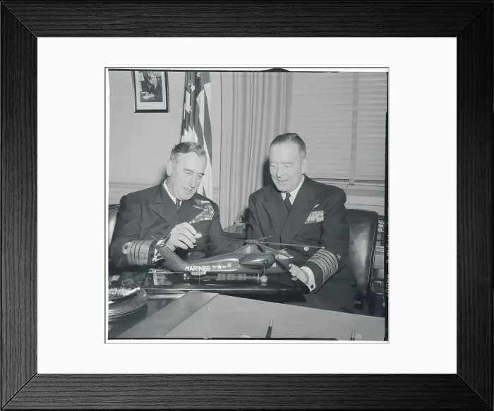 Framed Print : Earl Mountbatten and Arthur Radford Framed Print : Earl Mountbatten and Arthur Radford