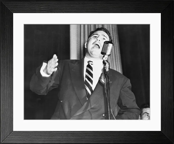 Framed Print : Fidel Castro Addressing Followers Framed Print : Fidel Castro Addressing Followers
