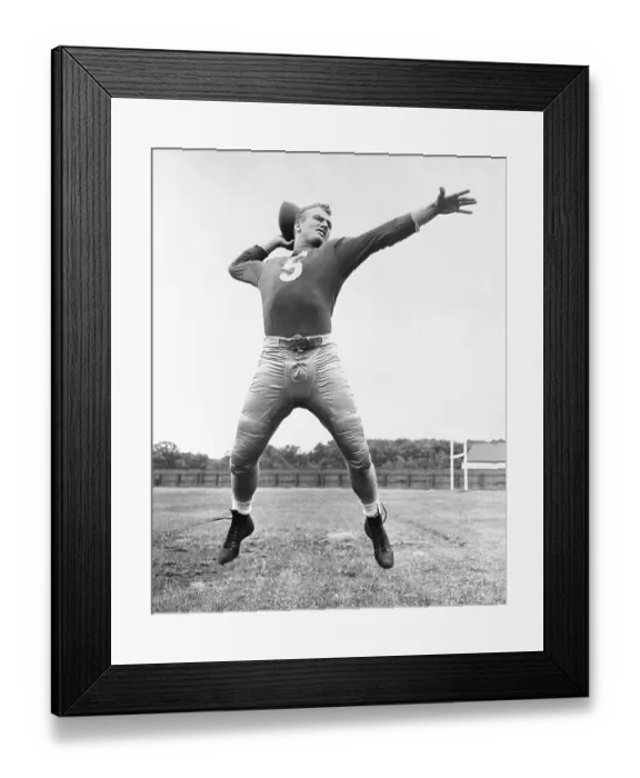 Framed Print : Terry Brennan Working out on Field Framed Print : Terry Brennan Working out on Field