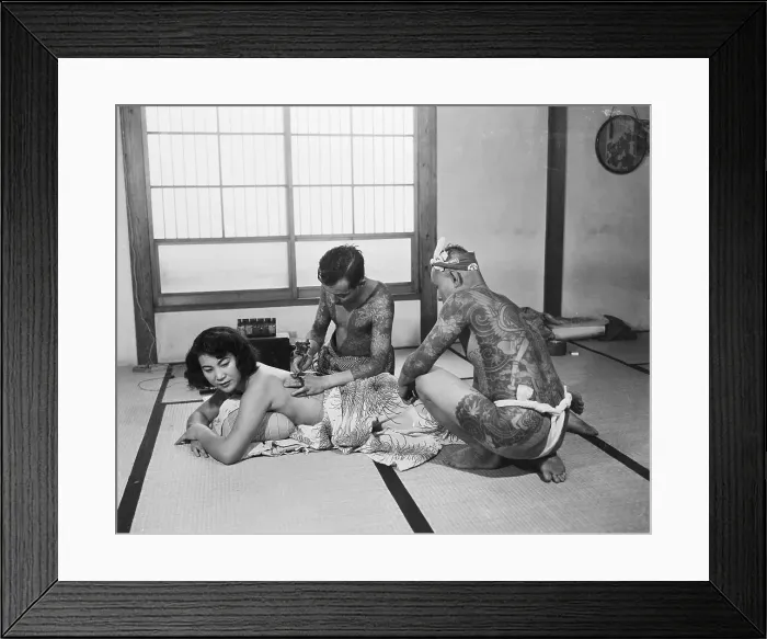 Framed Print : Tattoo Artist Applying Their Skills Framed Print : Tattoo Artist Applying Their Skills