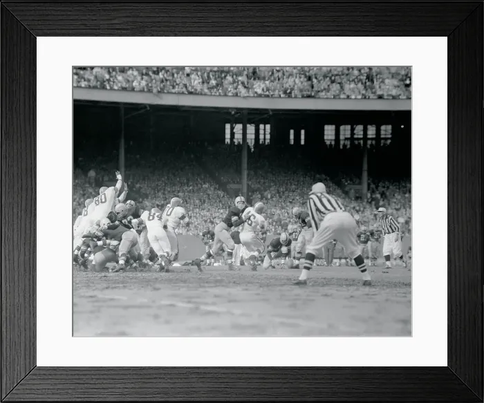 Framed Print : Fred Cone Kicking for a Field Goal Framed Print : Fred Cone Kicking for a Field Goal