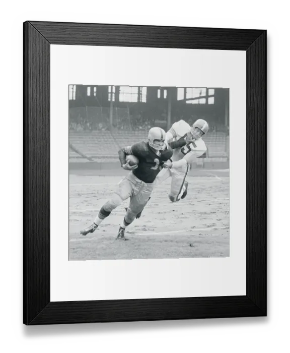 Framed Print : Tobin Rote Blocking Chuck Noll Framed Print : Tobin Rote Blocking Chuck Noll