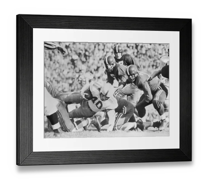 Framed Print : Football Players Tackling Howard Cassady Framed Print : Football Players Tackling Howard Cassady
