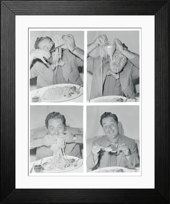 Framed Print : Right and Wrong Ways to Eat Spaghetti Framed Print : Right and Wrong Ways to Eat Spaghetti