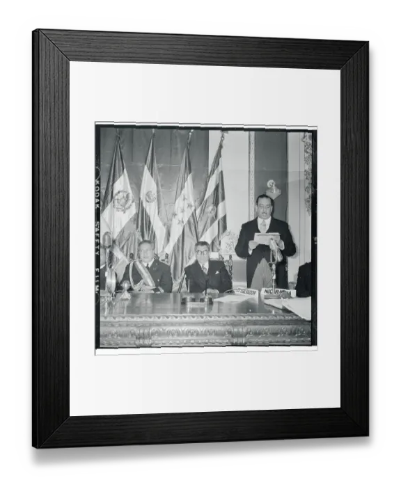 Framed Print : Dr. Jose Guillermo Trabanino Adressing Crowd Framed Print : Dr. Jose Guillermo Trabanino Adressing Crowd