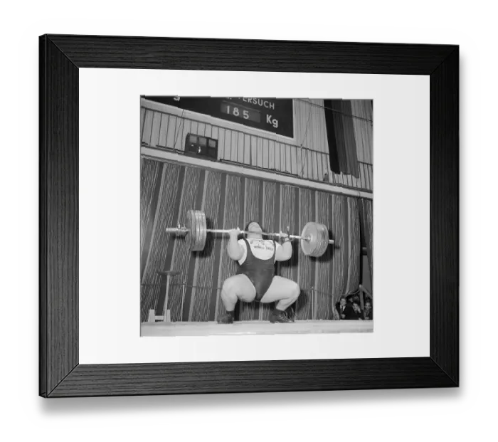 Framed Print : Paul Anderson Lifting a Barbell Framed Print : Paul Anderson Lifting a Barbell