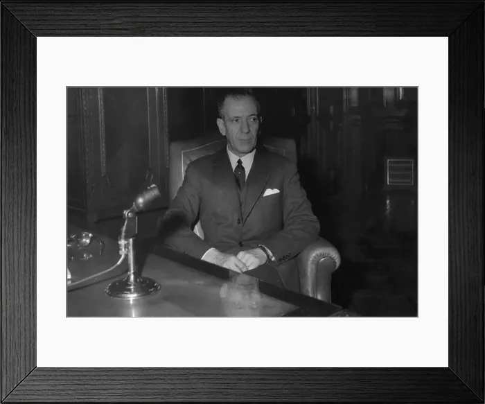 Framed Print : Portrait of Eduardo Lonardi