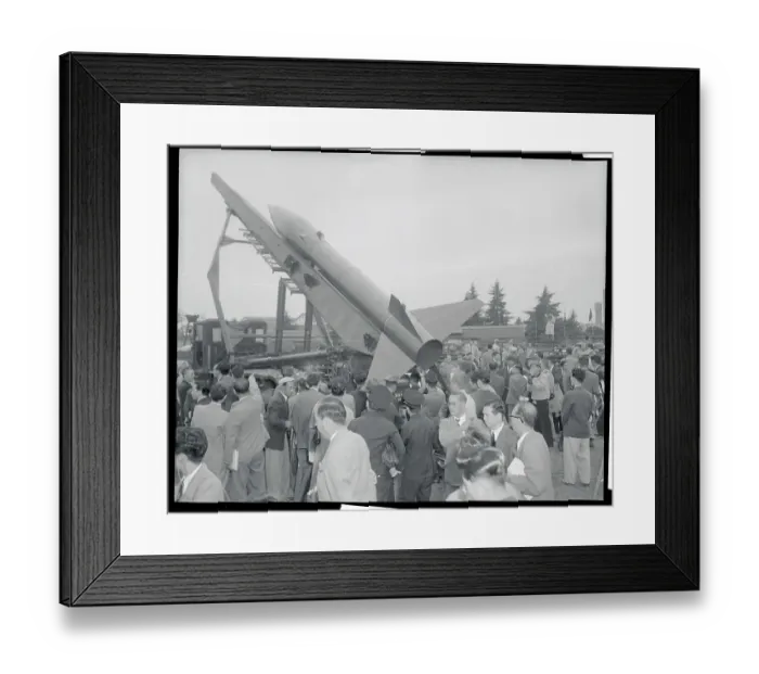 Framed Print : Crowd Near Rocket Dock Site Framed Print : Crowd Near Rocket Dock Site