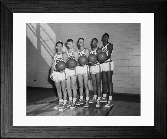 Framed Print : Portrait of Dick McGuire and Teammates Framed Print : Portrait of Dick McGuire and Teammates