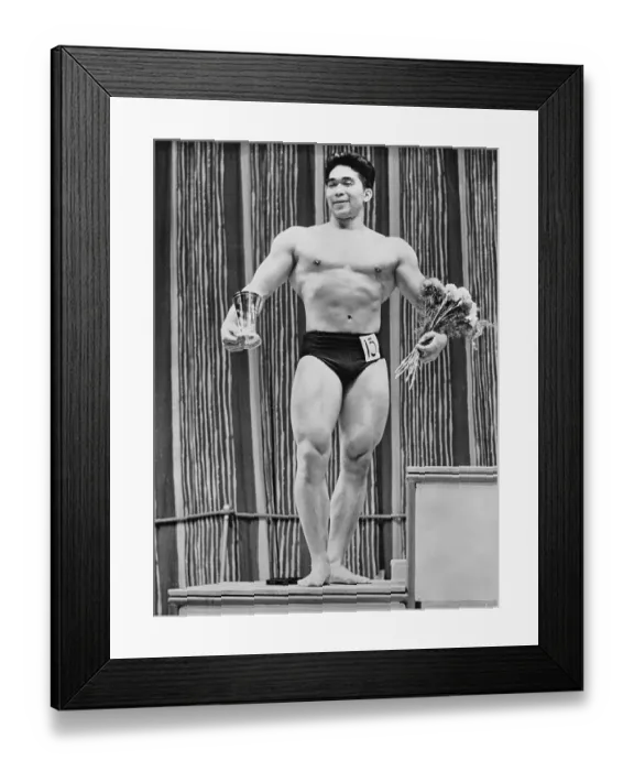 Framed Print : Portrait of Tommy Kono Framed Print : Portrait of Tommy Kono