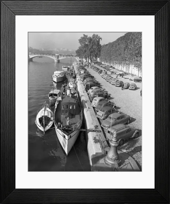 Framed Print : Pedestrians Viewing the Boat and Auto Show Framed Print : Pedestrians Viewing the Boat and Auto Show