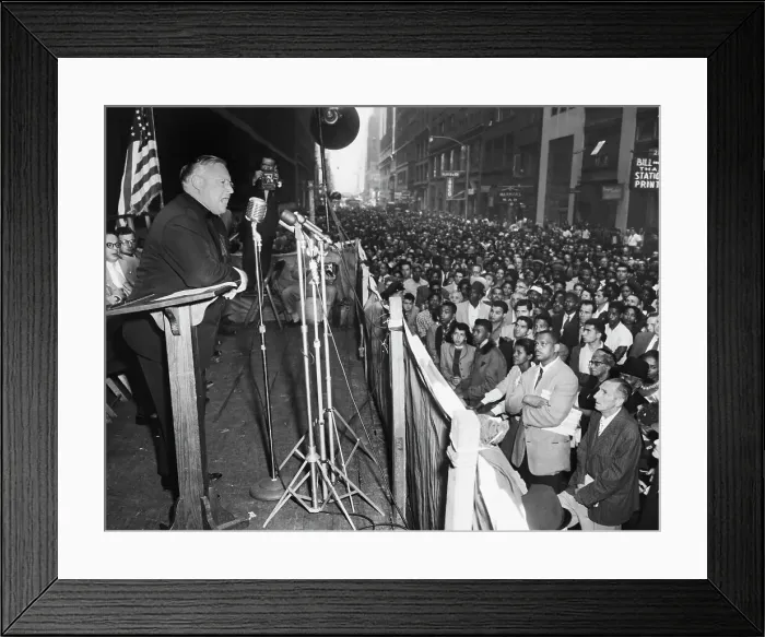 Framed Print : Emmett Till Protest Rally Framed Print : Emmett Till Protest Rally