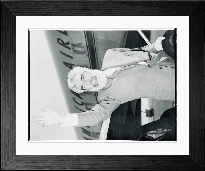 Framed Print : Noel Purcell Waving Framed Print : Noel Purcell Waving