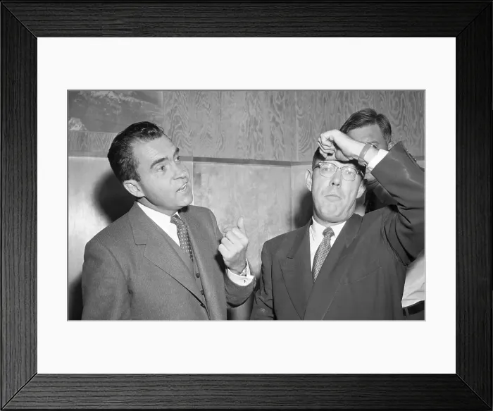 Framed Print : Richard Nixon and James O. Hagerty Framed Print : Richard Nixon and James O. Hagerty