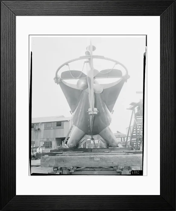 Framed Print : Side View of a Submarine Framed Print : Side View of a Submarine