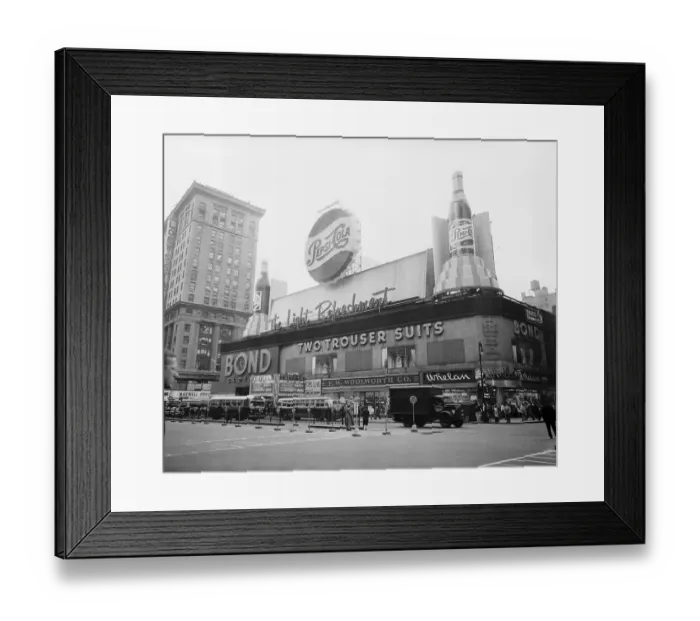 Framed Print : Pepsi Cola Sign In Times Square Area Framed Print : Pepsi Cola Sign In Times Square Area
