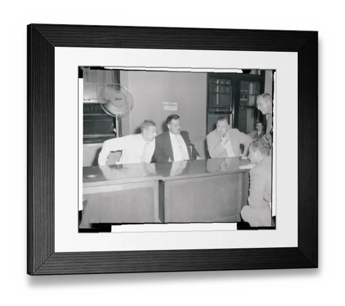 Framed Print : Union Leaders in Meeting Framed Print : Union Leaders in Meeting