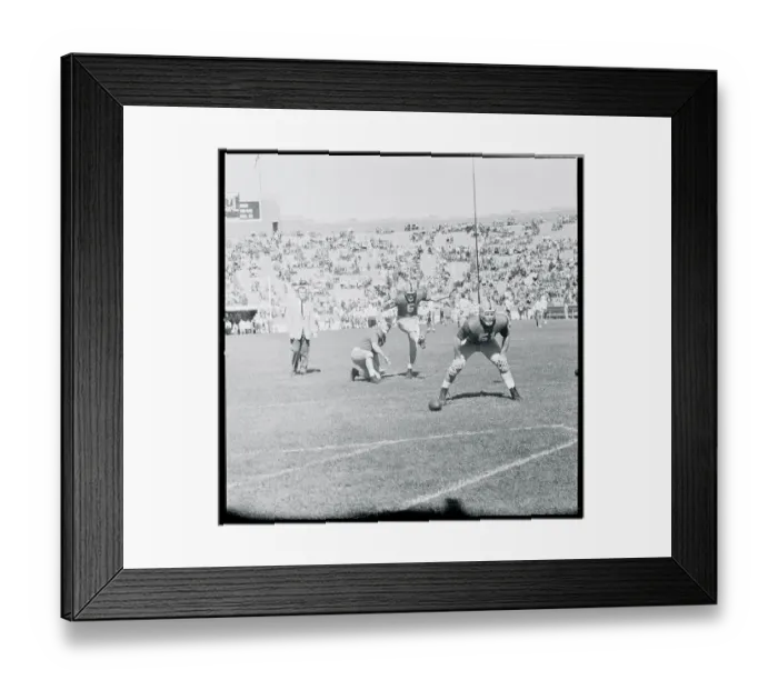 Framed Print : Paul Hornung Practicing His Place Kicking Framed Print : Paul Hornung Practicing His Place Kicking