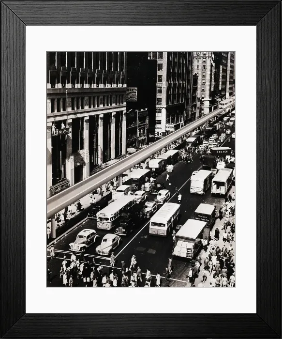 Framed Print : Elevated Train System Framed Print : Elevated Train System